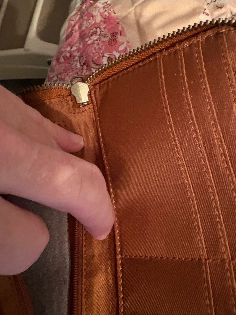 Free People Tan Leather Crossbody Shoulder Bag - Picture 6 of 8